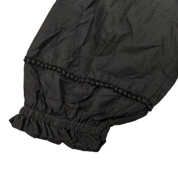 Ann Taylor Loft Off The Shoulder Blouse Black Womens Size Small - Picture 5 of 7